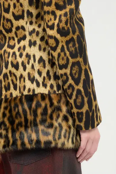 Roberto Cavalli Single-Breasted Blazer With Jaguar Skin Print | Thumbnail 5 Roberto Cavalli Single-Breasted Blazer With Jaguar Skin Print | Thumbnail 5