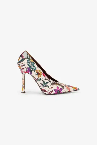 Roberto Cavalli Florentine Flower Print Pump | Thumbnail 2 Roberto Cavalli Florentine Flower Print Pump | Thumbnail 2