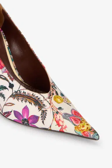 Roberto Cavalli Florentine Flower Print Pump | Thumbnail 5 Roberto Cavalli Florentine Flower Print Pump | Thumbnail 5