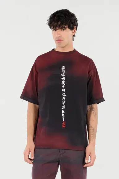 Roberto Cavalli Mottled Effect T-Shirt With Dragons And Logo | Thumbnail 2 Roberto Cavalli Mottled Effect T-Shirt With Dragons And Logo | Thumbnail 2