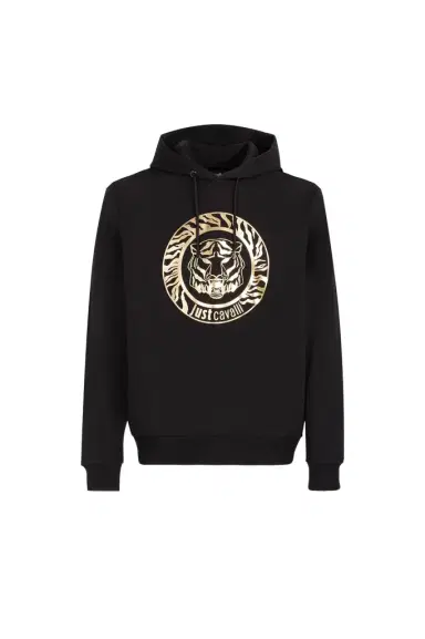 Roberto Cavalli Just Cavalli Tiger And Logo-Print Hoodie | Thumbnail 1 Roberto Cavalli Just Cavalli Tiger And Logo-Print Hoodie | Thumbnail 1