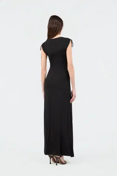 Roberto Cavalli Black Maxi Dress with Mirror Snake Detail | Thumbnail 3 Roberto Cavalli Black Maxi Dress with Mirror Snake Detail | Thumbnail 3