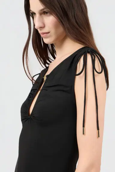 Roberto Cavalli Black Maxi Dress with Mirror Snake Detail | Thumbnail 5 Roberto Cavalli Black Maxi Dress with Mirror Snake Detail | Thumbnail 5