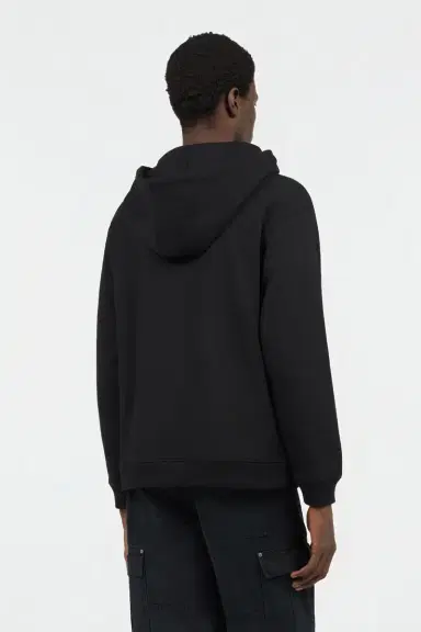 Roberto Cavalli Black Hooded Sweatshirt With Tiger Embroidery | Thumbnail 3 Roberto Cavalli Black Hooded Sweatshirt With Tiger Embroidery | Thumbnail 3
