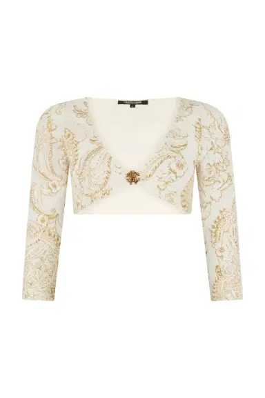 Roberto Cavalli Ornamental White Print Top | Thumbnail 1 Roberto Cavalli Ornamental White Print Top | Thumbnail 1