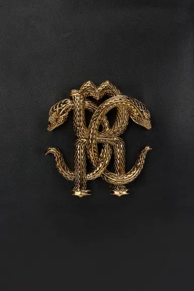 Roberto Cavalli Leather Bag with Logo | Thumbnail 5 Roberto Cavalli Leather Bag with Logo | Thumbnail 5