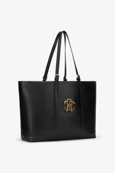 Roberto Cavalli Leather Bag with Logo | Thumbnail 6 Roberto Cavalli Leather Bag with Logo | Thumbnail 6