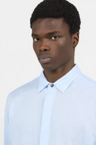 Roberto Cavalli Light Blue Linen Shirt | Thumbnail 4 Roberto Cavalli Light Blue Linen Shirt | Thumbnail 4