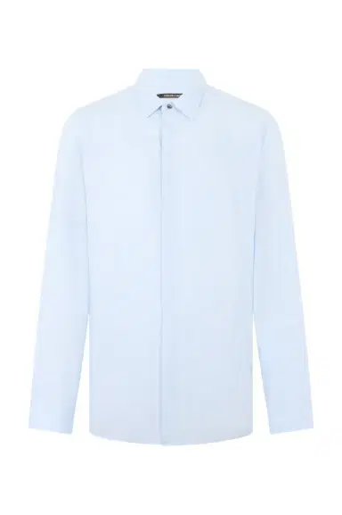 Roberto Cavalli Light Blue Linen Shirt | Thumbnail 1 Roberto Cavalli Light Blue Linen Shirt | Thumbnail 1