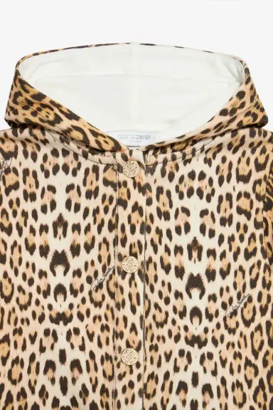 Roberto Cavalli Hooded Sweatshirt With Jaguar Skin Print | Thumbnail 4 Roberto Cavalli Hooded Sweatshirt With Jaguar Skin Print | Thumbnail 4