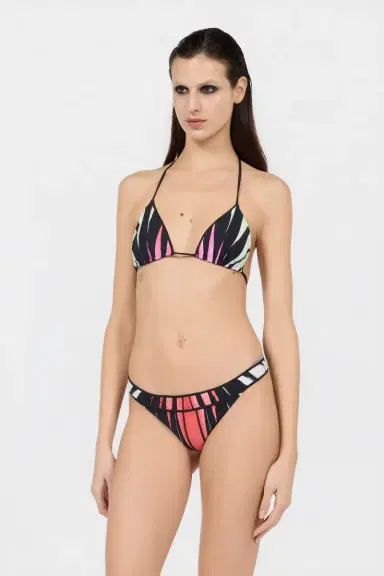 Roberto Cavalli Ray Of Paradise Print Triangle Bikini Top | Thumbnail 2 Roberto Cavalli Ray Of Paradise Print Triangle Bikini Top | Thumbnail 2