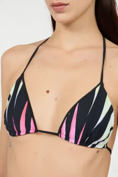 Roberto Cavalli Ray Of Paradise Print Triangle Bikini Top | Thumbnail 4 Roberto Cavalli Ray Of Paradise Print Triangle Bikini Top | Thumbnail 4