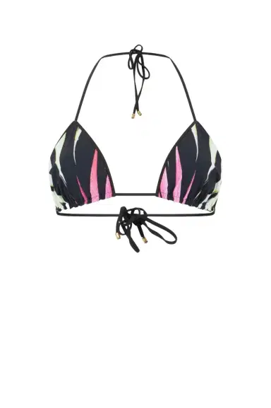 Roberto Cavalli Ray Of Paradise Print Triangle Bikini Top | Thumbnail 1 Roberto Cavalli Ray Of Paradise Print Triangle Bikini Top | Thumbnail 1
