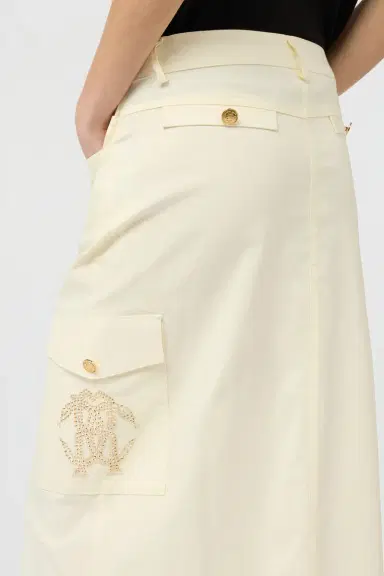 Roberto Cavalli Ivory Skirt | Thumbnail 4 Roberto Cavalli Ivory Skirt | Thumbnail 4
