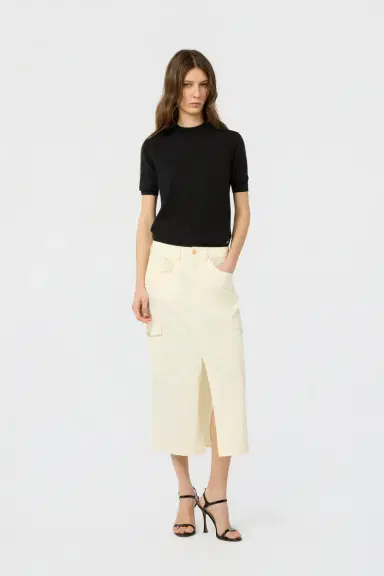 Roberto Cavalli Ivory Skirt | Thumbnail 6 Roberto Cavalli Ivory Skirt | Thumbnail 6