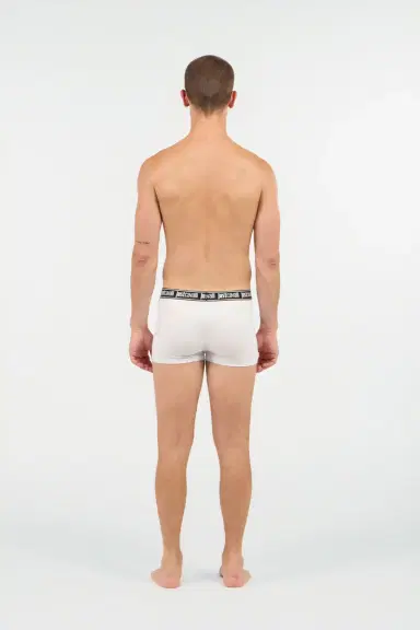 Roberto Cavalli White Boxer With Logo Waistband | Thumbnail 3 Roberto Cavalli White Boxer With Logo Waistband | Thumbnail 3