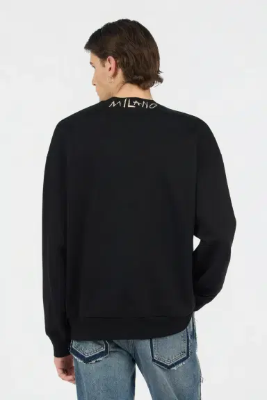 Roberto Cavalli Black Sweatshirt With Logo | Thumbnail 3 Roberto Cavalli Black Sweatshirt With Logo | Thumbnail 3
