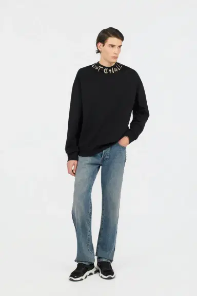 Roberto Cavalli Black Sweatshirt With Logo | Thumbnail 6 Roberto Cavalli Black Sweatshirt With Logo | Thumbnail 6