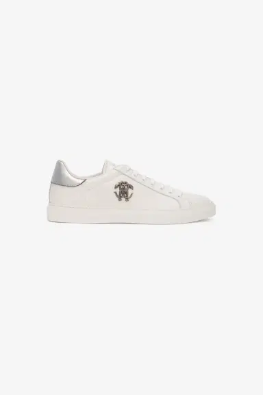 Roberto Cavalli White Sneaker with Monogram RC | Thumbnail 2 Roberto Cavalli White Sneaker with Monogram RC | Thumbnail 2