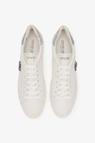 Roberto Cavalli White Sneaker with Monogram RC | Thumbnail 4 Roberto Cavalli White Sneaker with Monogram RC | Thumbnail 4