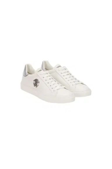 Roberto Cavalli White Sneaker with Monogram RC | Thumbnail 1 Roberto Cavalli White Sneaker with Monogram RC | Thumbnail 1