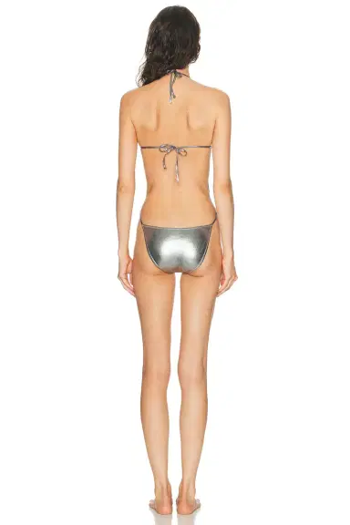 The Attico Metallic One Piece Swimsuit | Thumbnail 3 The Attico Metallic One Piece Swimsuit | Thumbnail 3