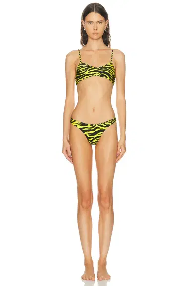 THE ATTICO Zebra Bikini Set | Thumbnail 1 THE ATTICO Zebra Bikini Set | Thumbnail 1