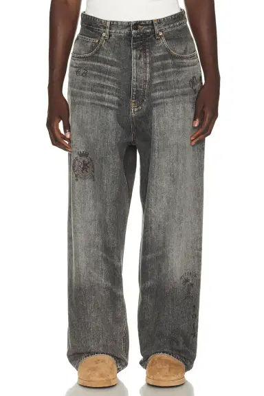 Balenciaga Tattoo Baggy Pants | Thumbnail 1 Balenciaga Tattoo Baggy Pants | Thumbnail 1