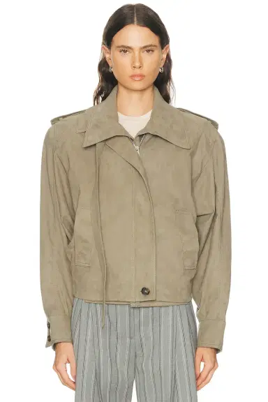 Stella McCartney Suede Double Layer Jacket | Thumbnail 2 Stella McCartney Suede Double Layer Jacket | Thumbnail 2