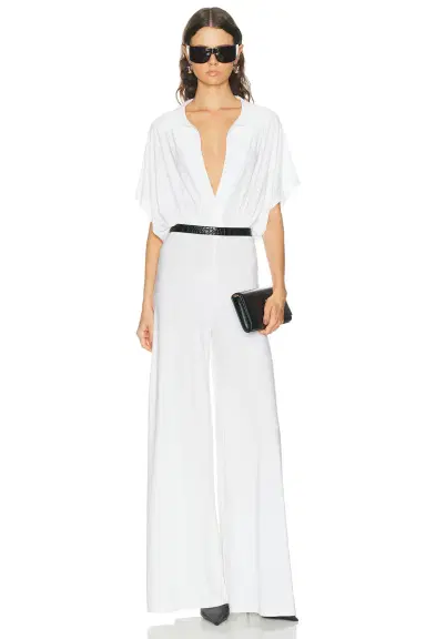 Norma Kamali Super Oversized Sleeveless Shirt Jumpsuit | Thumbnail 1 Norma Kamali Super Oversized Sleeveless Shirt Jumpsuit | Thumbnail 1