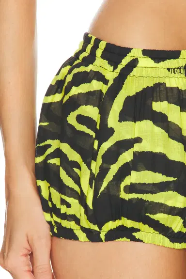 The Attico Zebra Mini Short | Thumbnail 6 The Attico Zebra Mini Short | Thumbnail 6