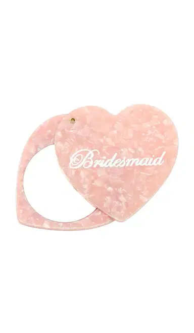 Solar Eclipse Hand-Painted Bridesmaid Compact Mirror | Thumbnail 1 Solar Eclipse Hand-Painted Bridesmaid Compact Mirror | Thumbnail 1