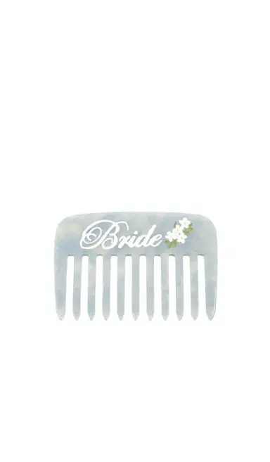 Solar Eclipse Hand-Painted Bride Pocket Comb | Thumbnail 1 Solar Eclipse Hand-Painted Bride Pocket Comb | Thumbnail 1