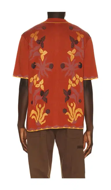 Scotch & Soda Knitted Jacquard Short Sleeve Shirt | Thumbnail 2 Scotch & Soda Knitted Jacquard Short Sleeve Shirt | Thumbnail 2