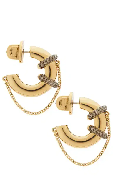 Demarson Molly Hoops Earring | Thumbnail 2 Demarson Molly Hoops Earring | Thumbnail 2