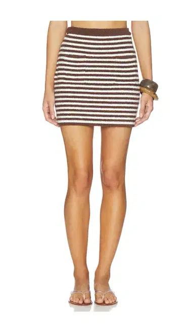 525 America Gabriella Teddy Stripe Mini Skirt | Thumbnail 1 525 America Gabriella Teddy Stripe Mini Skirt | Thumbnail 1