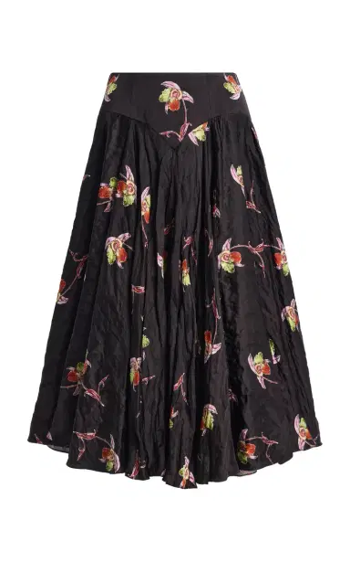 Emilia Wickstead Nera Floral Pleated Midi Skirt | Thumbnail 6 Emilia Wickstead Nera Floral Pleated Midi Skirt | Thumbnail 6
