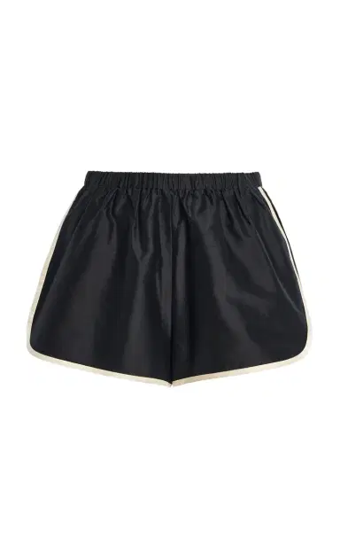 DONNI. Striped Silk Taffeta Mini Shorts | Thumbnail 8 DONNI. Striped Silk Taffeta Mini Shorts | Thumbnail 8