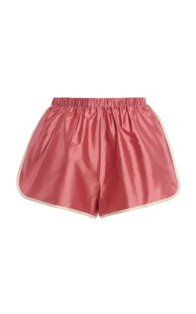 DONNI. Striped Silk Taffeta Mini Shorts | Thumbnail 10 DONNI. Striped Silk Taffeta Mini Shorts | Thumbnail 10
