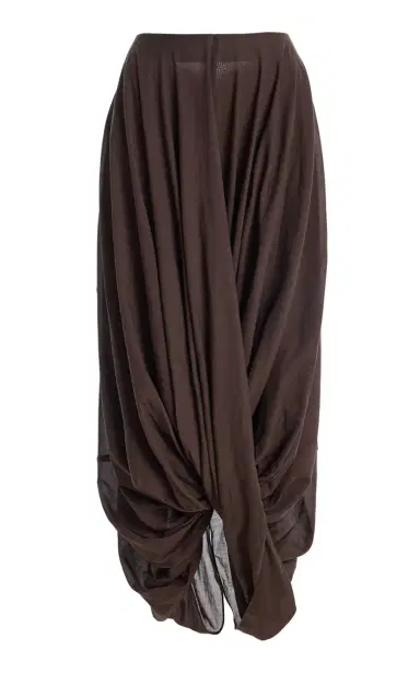TOTEME Cocoon Ruffled Jersey Midi Skirt | Thumbnail 7 TOTEME Cocoon Ruffled Jersey Midi Skirt | Thumbnail 7
