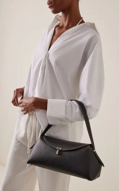 TOTEME T-Lock Grained Leather Shoulder Bag | Thumbnail 2 TOTEME T-Lock Grained Leather Shoulder Bag | Thumbnail 2
