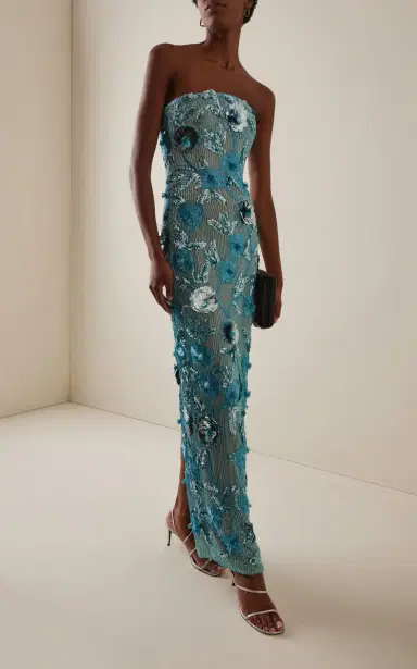 Rachel Gilbert Exclusive Pierre Embellished Tulle Gown | Thumbnail 2 Rachel Gilbert Exclusive Pierre Embellished Tulle Gown | Thumbnail 2