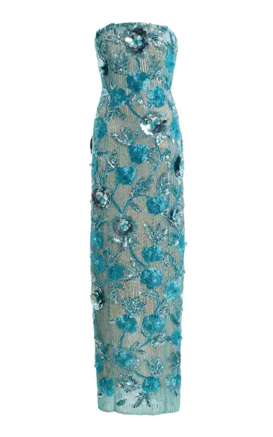 Rachel Gilbert Exclusive Pierre Embellished Tulle Gown | Thumbnail 7 Rachel Gilbert Exclusive Pierre Embellished Tulle Gown | Thumbnail 7