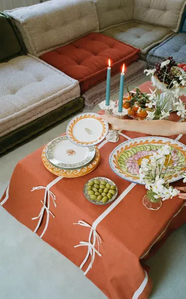 Moda Domus Aperitivo Set-of-Four Ceramic Dinner Plates - Multi | Thumbnail 3 Moda Domus Aperitivo Set-of-Four Ceramic Dinner Plates - Multi | Thumbnail 3