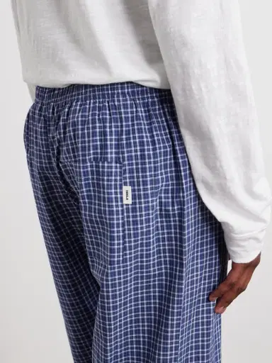 Tekla Straight-Leg Checked Organic Cotton-Poplin Pyjama Trousers - Men | Thumbnail 5 Tekla Straight-Leg Checked Organic Cotton-Poplin Pyjama Trousers - Men | Thumbnail 5