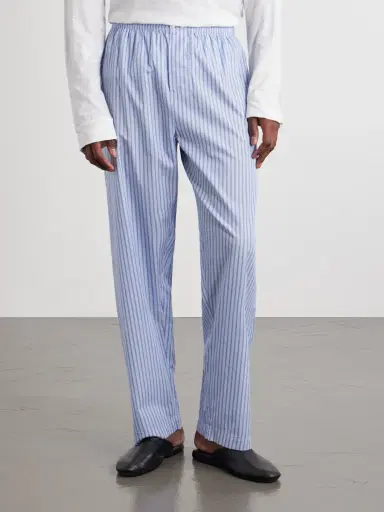 Tekla Straight-Leg Striped Organic Cotton Pyjama Trousers - Men | Thumbnail 3 Tekla Straight-Leg Striped Organic Cotton Pyjama Trousers - Men | Thumbnail 3