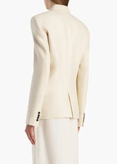 Khaite Rolo Jacket In Ivory Glow | Thumbnail 4 Khaite Rolo Jacket In Ivory Glow | Thumbnail 4