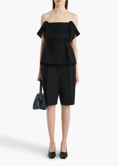 Khaite Yasmina Top In Black Crepe | Thumbnail 2 Khaite Yasmina Top In Black Crepe | Thumbnail 2