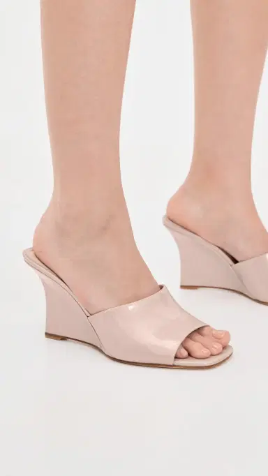 Stuart Weitzman Vinnie Wedge Mules Blushful | Thumbnail 3 Stuart Weitzman Vinnie Wedge Mules Blushful | Thumbnail 3