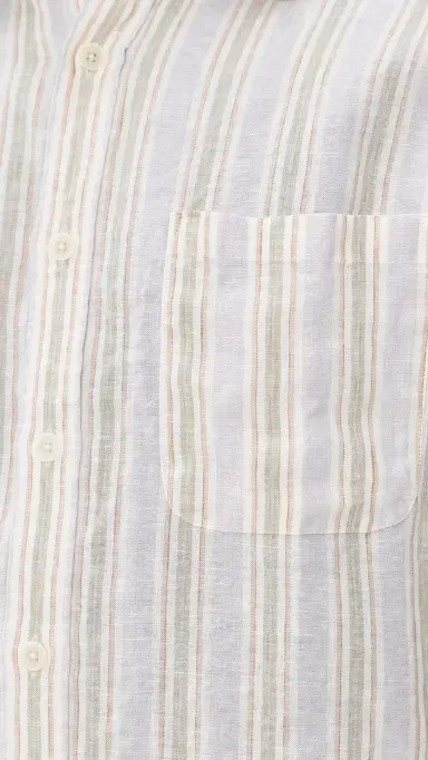 NN07 Deon triped Linen Shirt Mint tripe | Thumbnail 6 NN07 Deon triped Linen Shirt Mint tripe | Thumbnail 6
